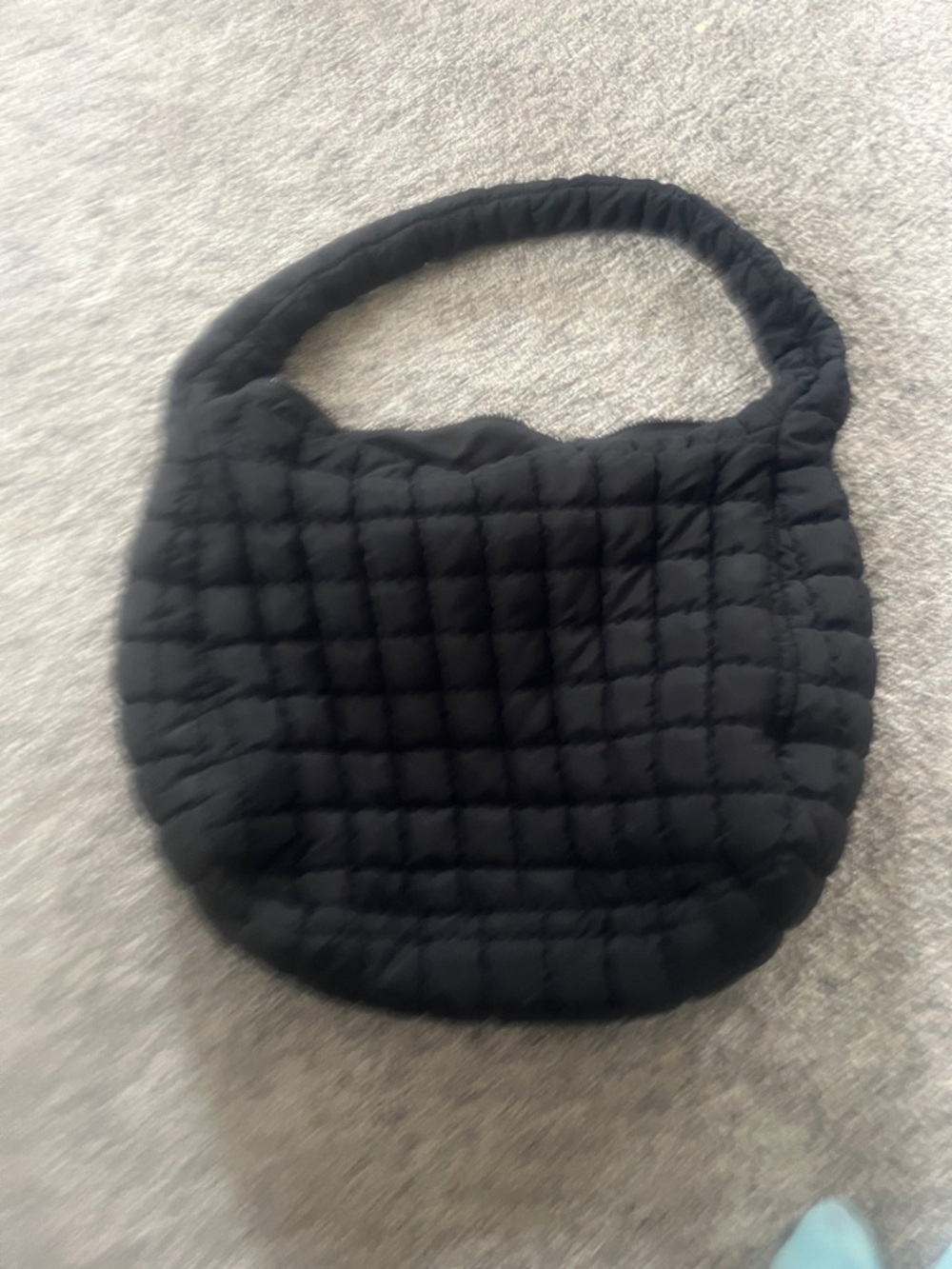 Free people Quilted Black Shoulder Bag - Soft Padded Tote